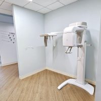 high-tech xray machine, panoramic and cephalometric radiographs